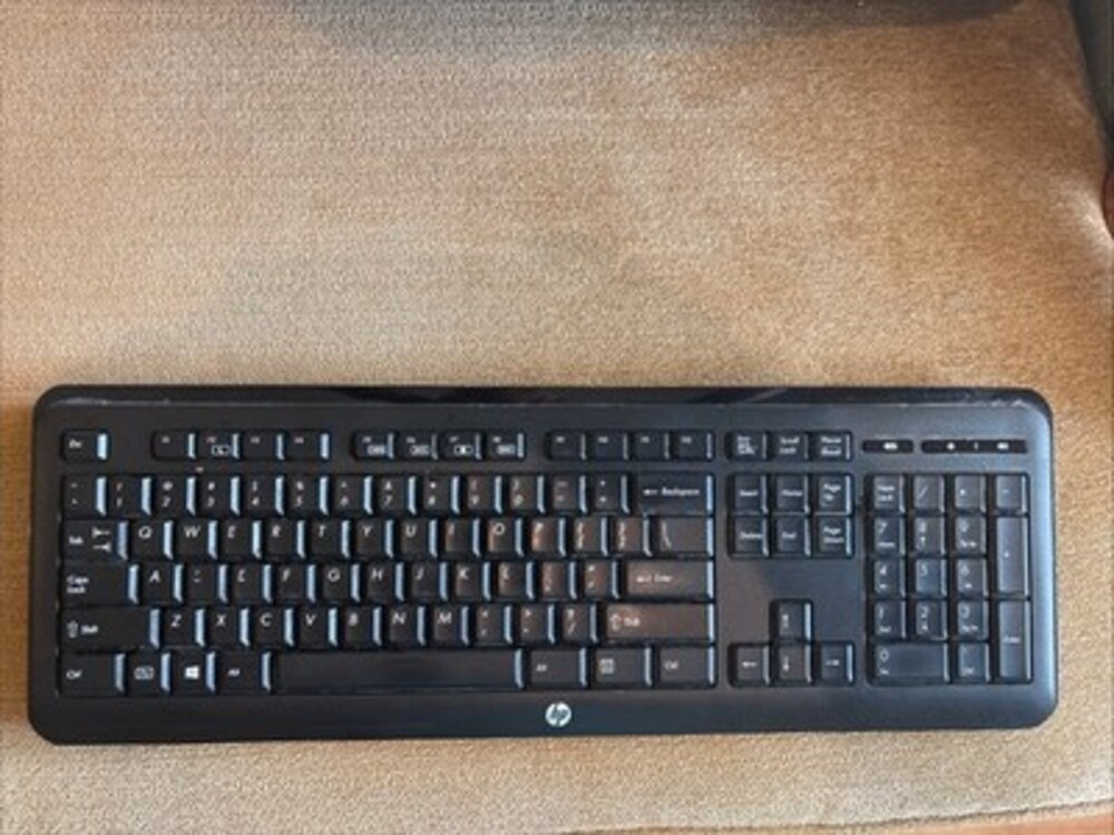 Hp Wireless Keyboard Model Number, Kbrf3871, Bluetooth Connection And Batteries